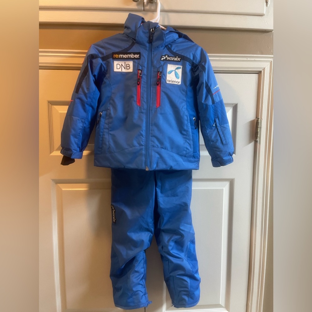 Phenix kids ski suit Norway Alpine Team grow with you size 4-8